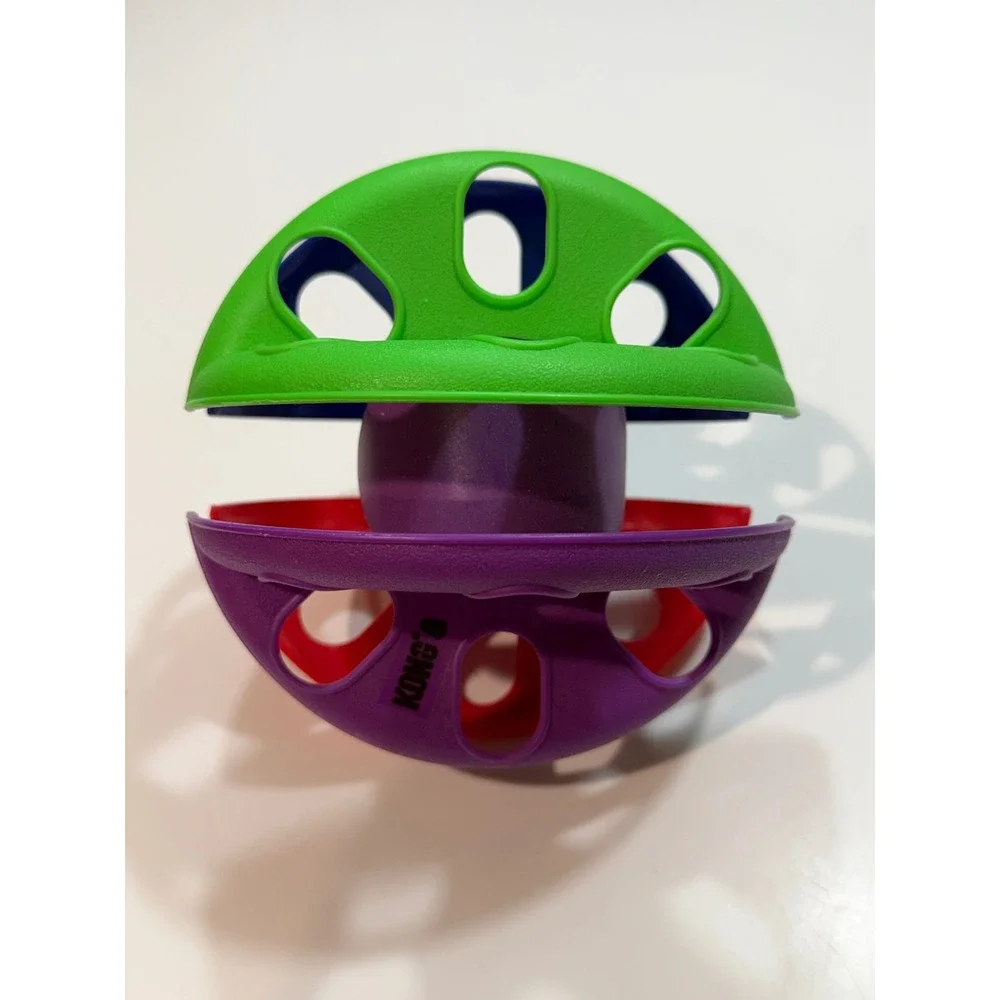 KONG Rewards Shell Dog Toy Puzzle Feeder Multi-Color Durable Treat Dispenser